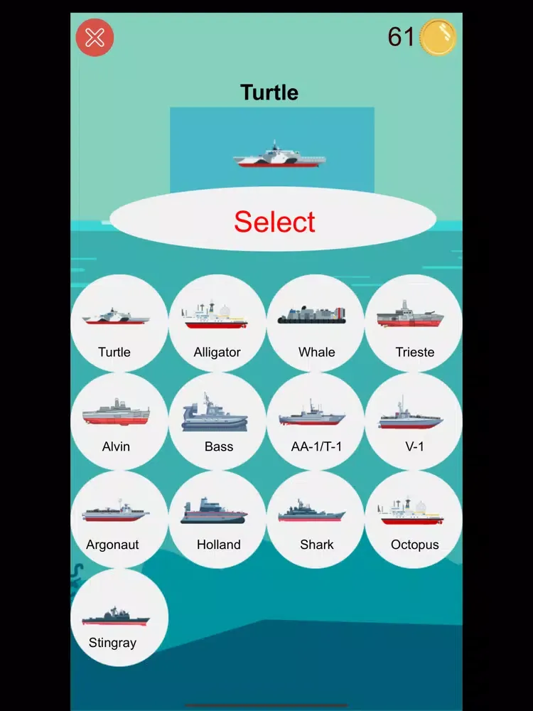 Submarine vs Warship iPad  स्क्रीनशॉट