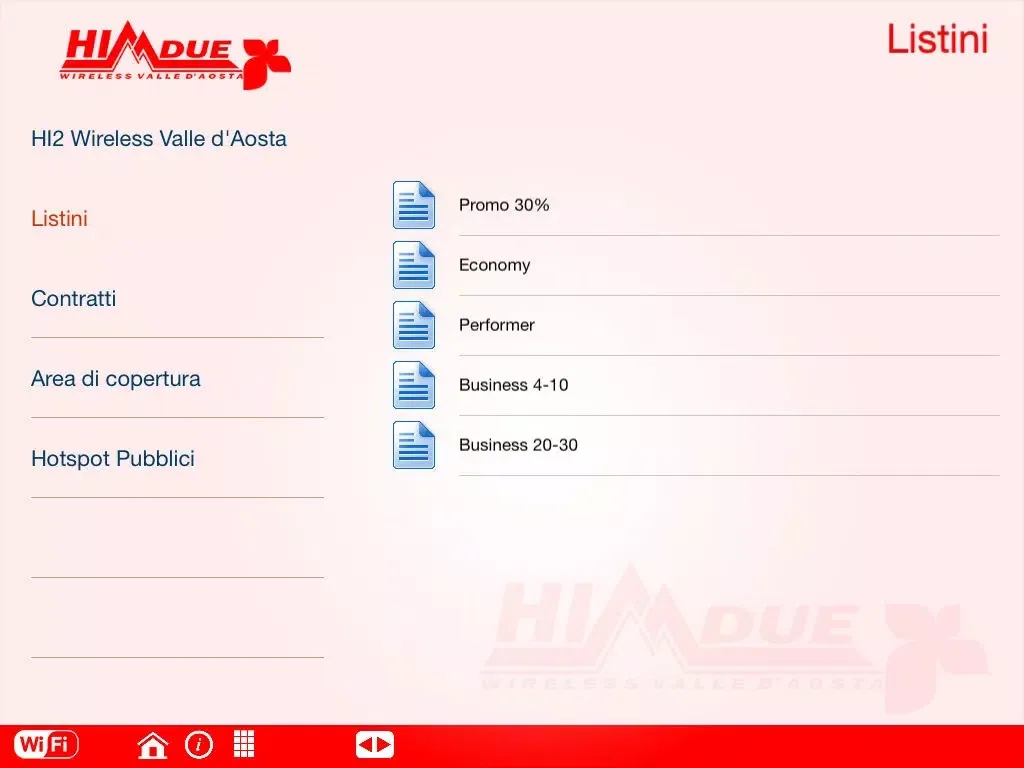 Ảnh chụp màn hình của HIDue - Wireless Valle d'Aosta iPad 