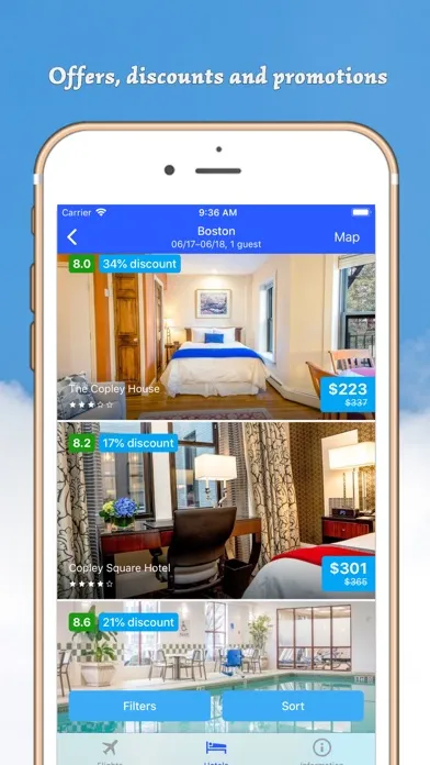 Captures d'écran de Find Airlines Flights
