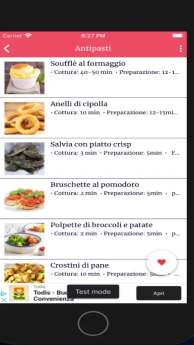 ภาพหน้าจอของ Ricette per forno Microonde