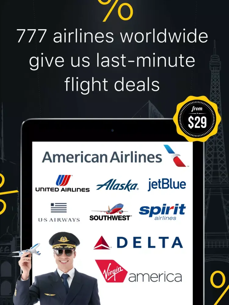 Скриншоты The Cheapest Flights Worldwide iPad 