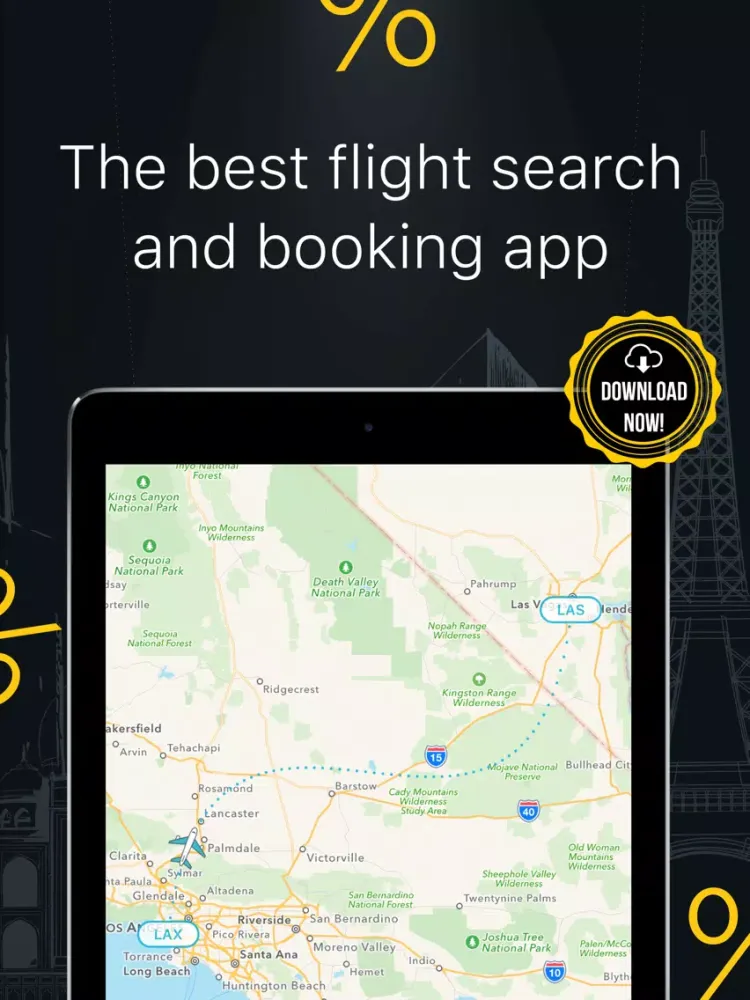 Скриншоты The Cheapest Flights Worldwide iPad 