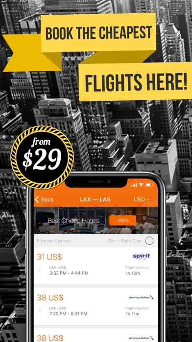 Cheap Flight Finder & Tickets Screenshots