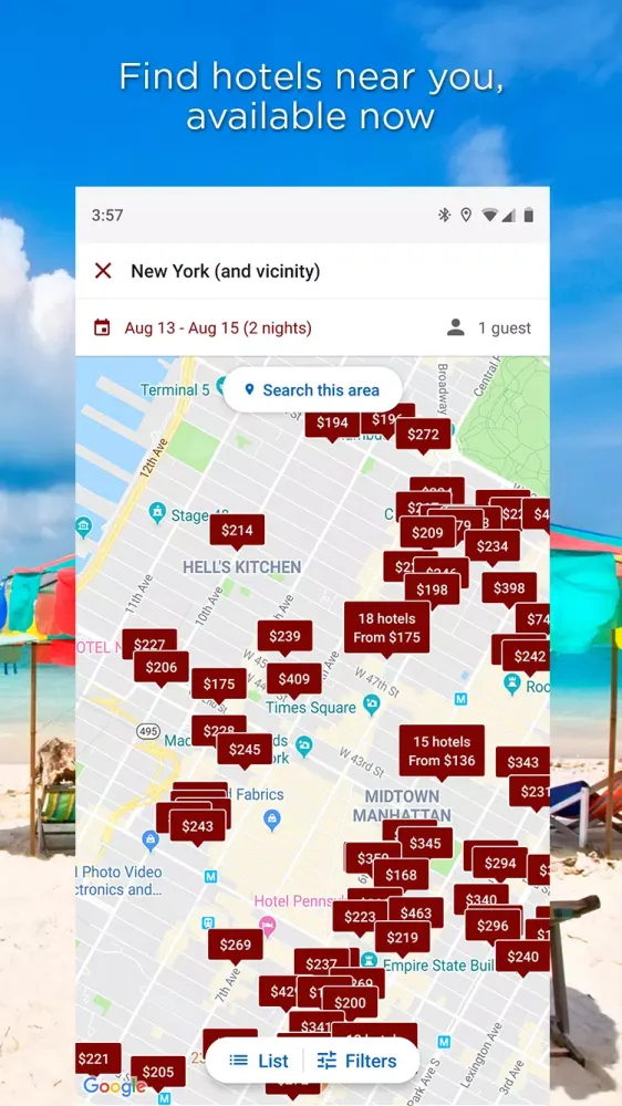 Captures d'écran de CheapTickets