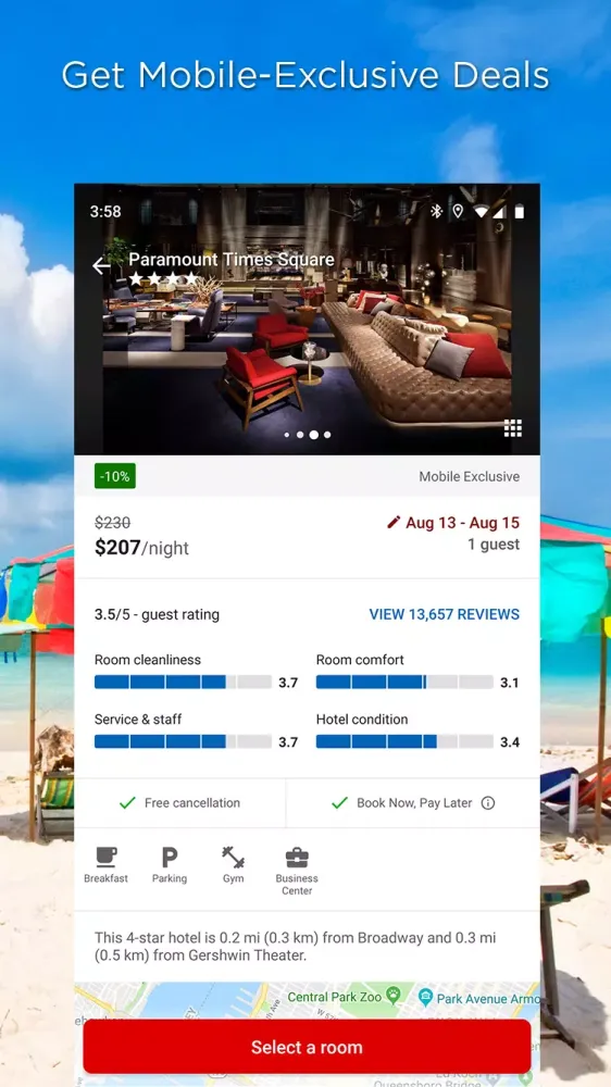 Captures d'écran de CheapTickets