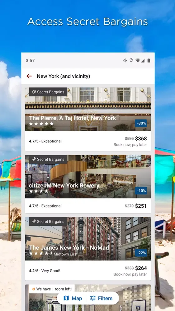 Captures d'écran de CheapTickets