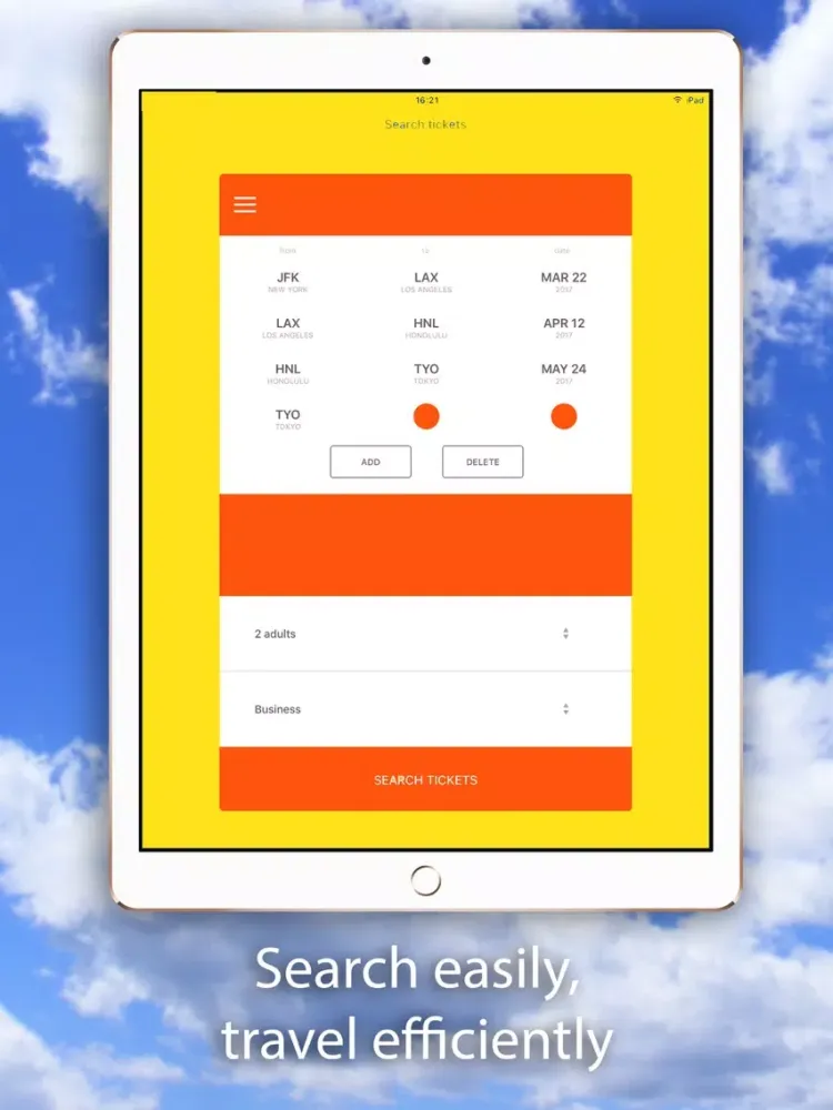Book Flights - Compare Flights & Hotels iPad  سکرین شاٹس