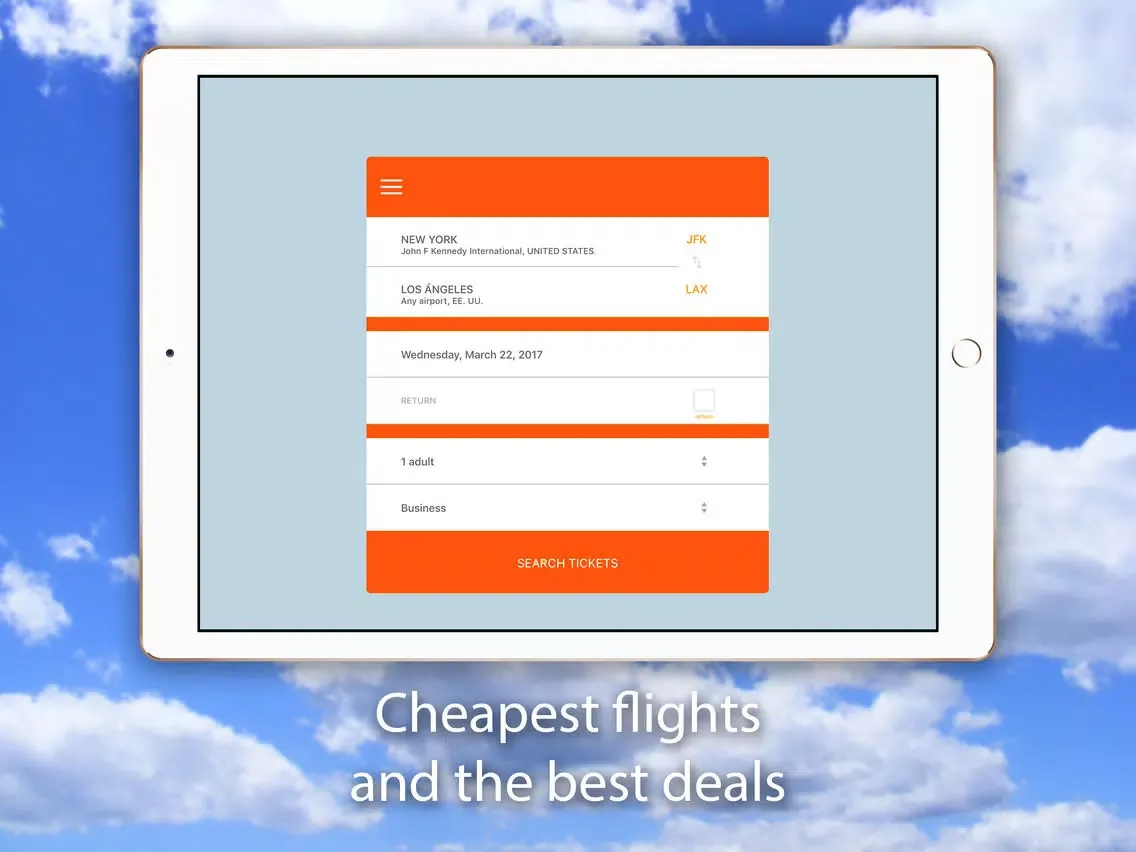 Book Travels - Compare Flights & Hotels iPad 应用截图