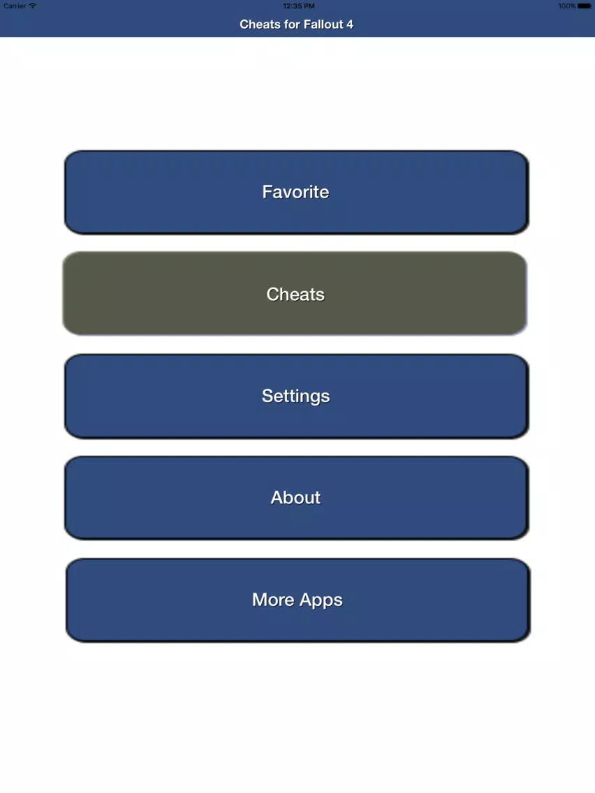 ภาพหน้าจอของ Cheats for Fallout 4 PC iPad 