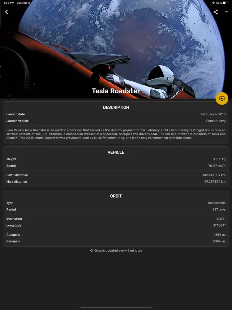 SpaceX GO! iPad  Screenshots