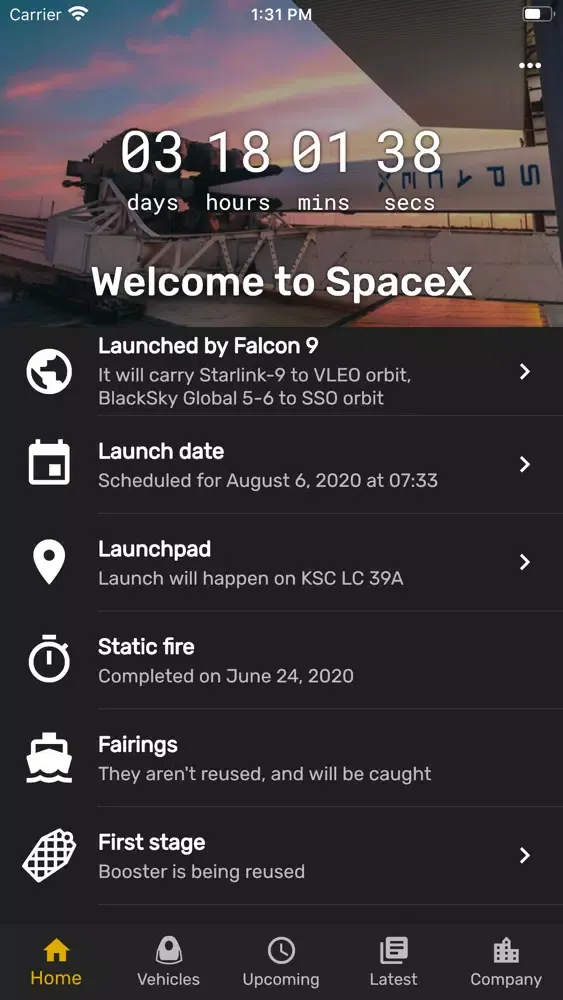SpaceX GO! Screenshots