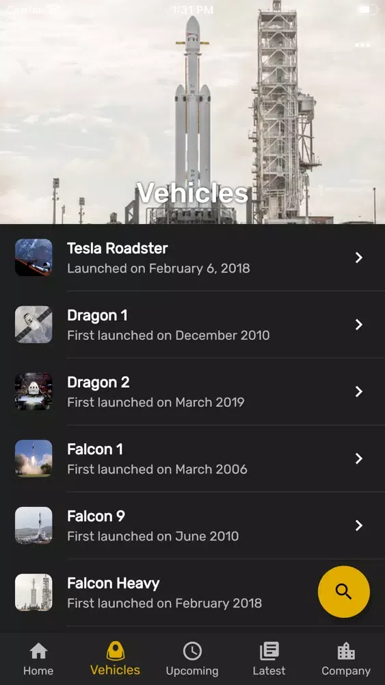 SpaceX GO! Screenshots