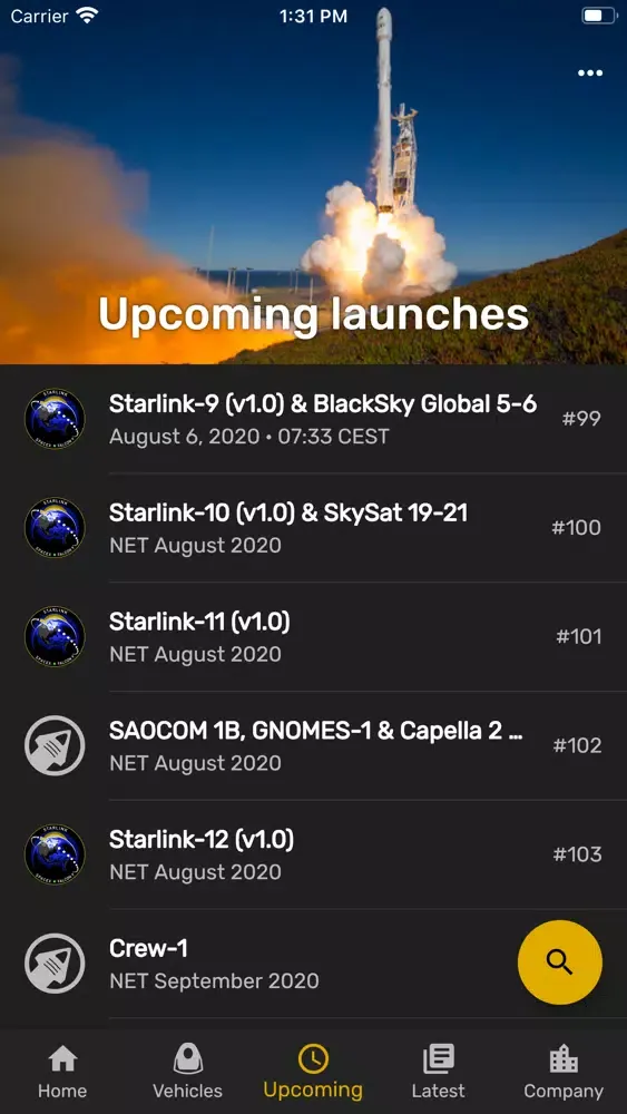 SpaceX GO! Screenshots