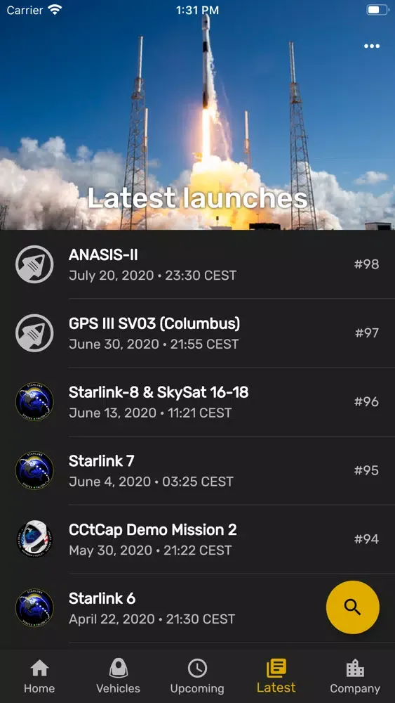 SpaceX GO! Screenshots