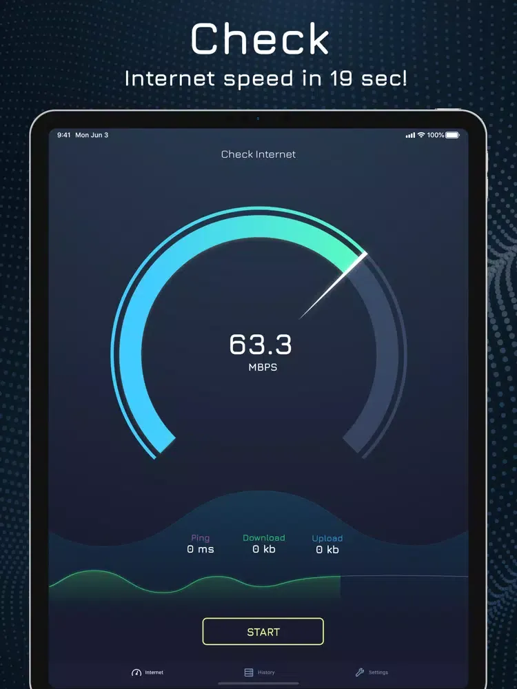 تصاویر Wifi and Internet Speed Test iPad 