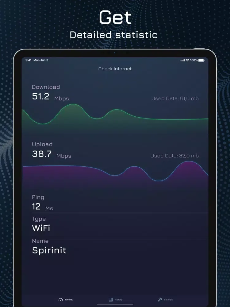 تصاویر Wifi and Internet Speed Test iPad 