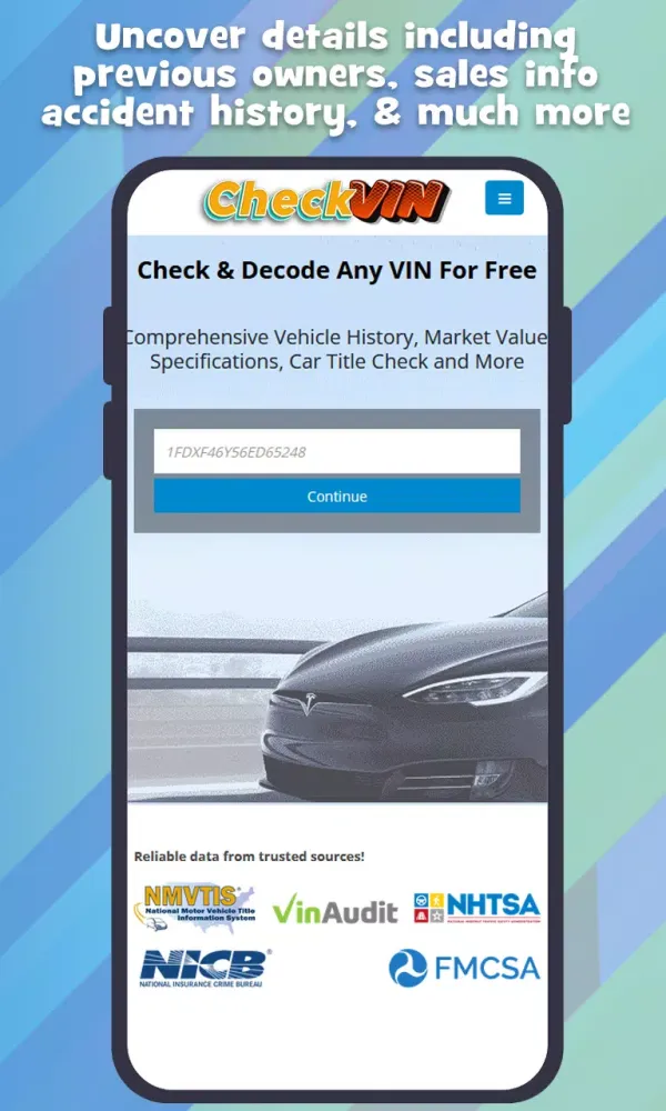 Check VIN Number Lookup Search应用截图