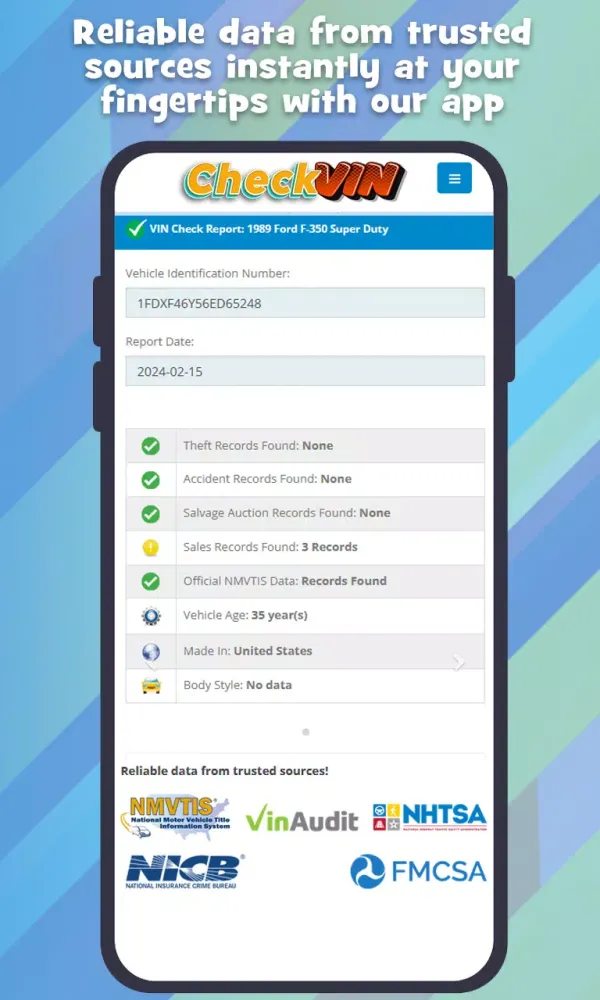 Check VIN Number Lookup Search应用截图