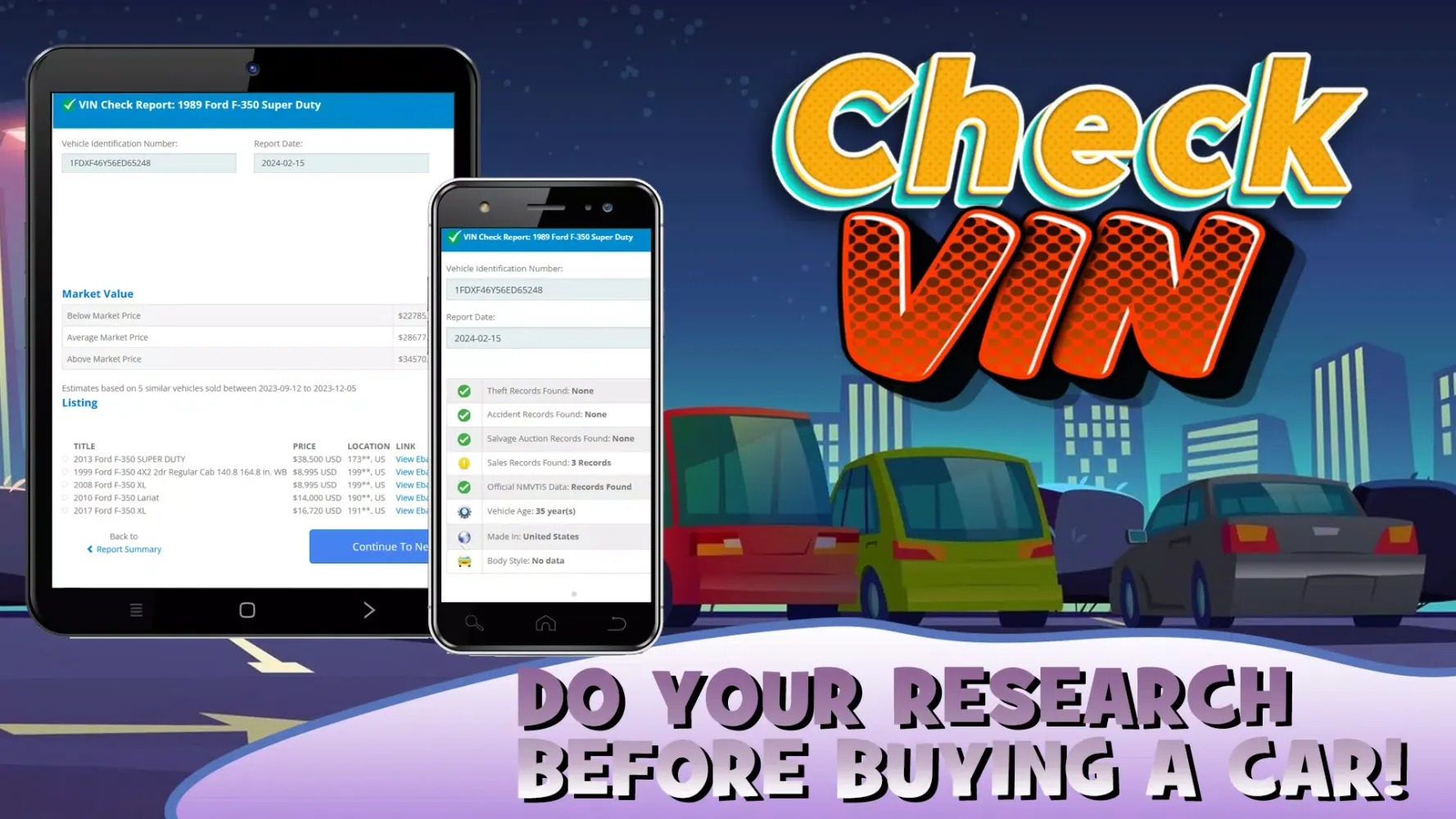 Check VIN Number Lookup Search应用截图