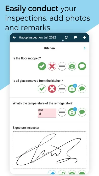 Inspection checklist audit app Screenshots