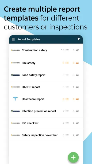 Inspection checklist audit app Screenshots