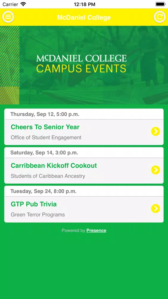 Capturas de pantalla de The Arch at McDaniel College