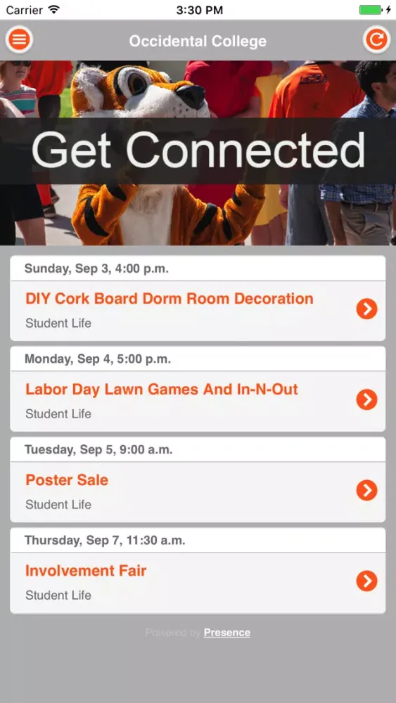 Get Connected @ Oxy 스크린샷