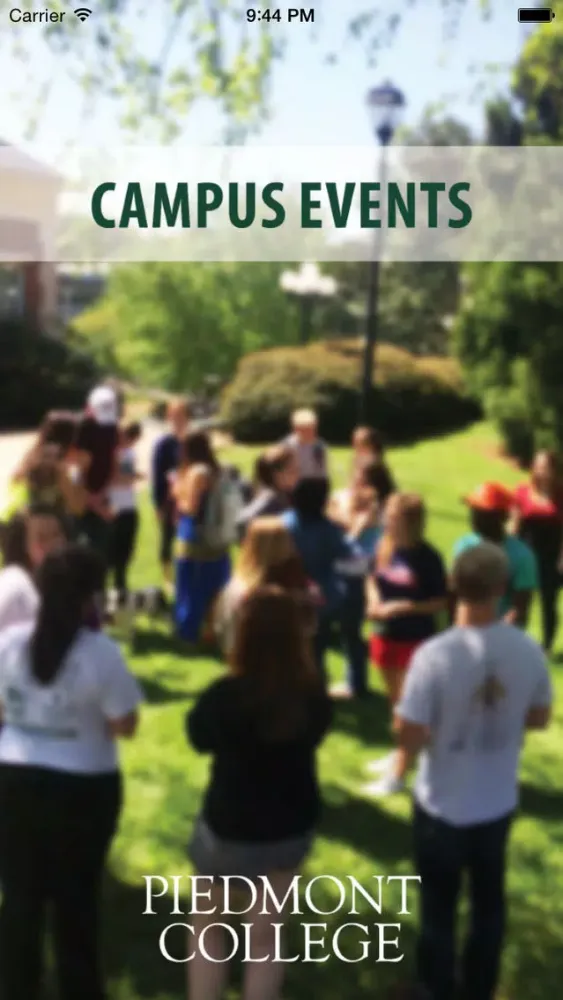 Zrzuty ekranu Piedmont College Events