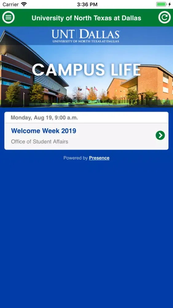 Screenshot di UNT Dallas Student Life