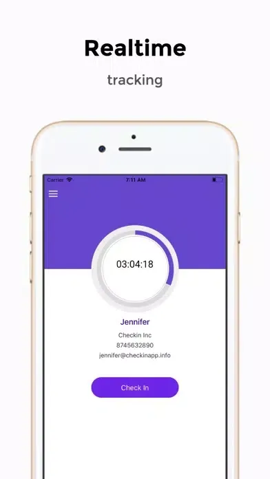 Capturas de tela do CheckIn - Attendance tracker