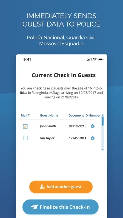 Guest Check 스크린샷
