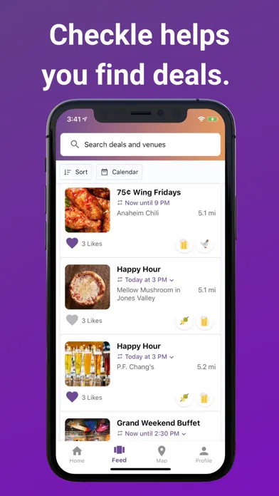 Zrzuty ekranu Checkle: Find Happy Hours