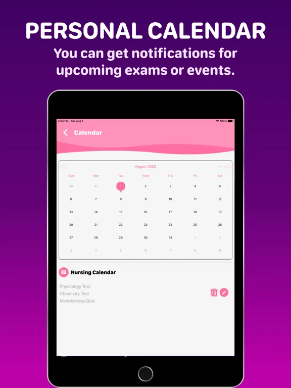 Pre-RN Check Off iPad  Screenshots