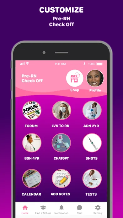 Pre-RN Check Off Screenshots
