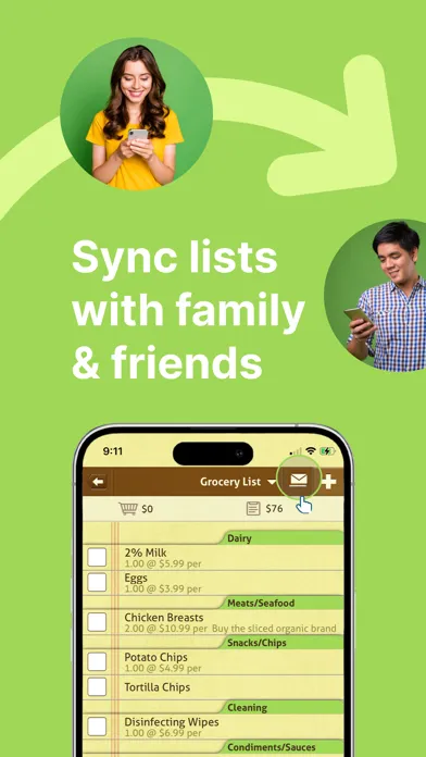 List Ease: Shared Grocery List Screenshots
