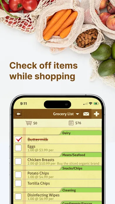 List Ease: Shared Grocery List Screenshots