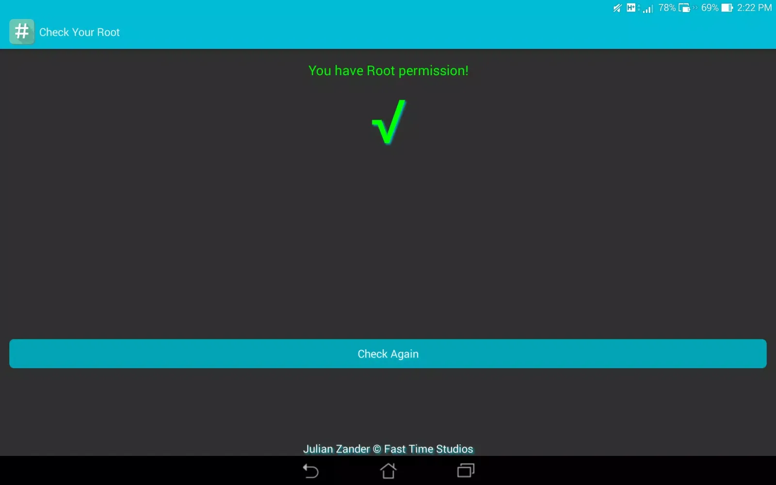 Check Your Root Screenshots