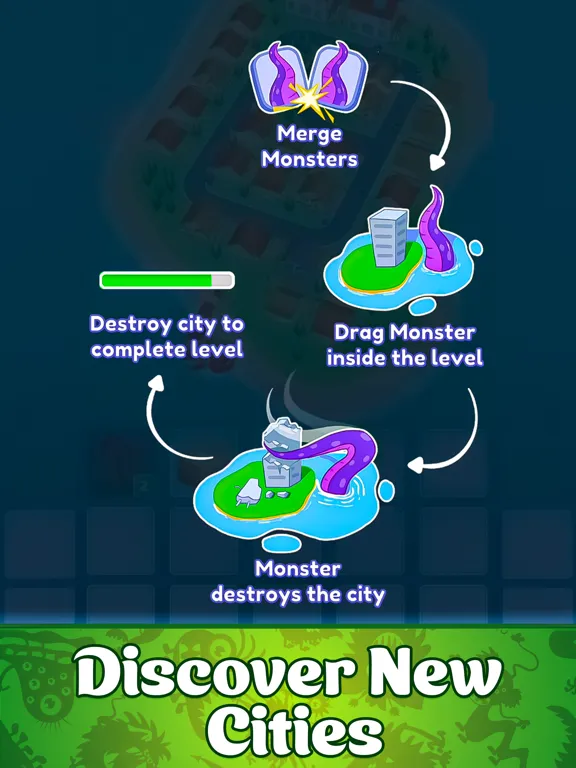 Captures d'écran de Monster City Merge iPad 