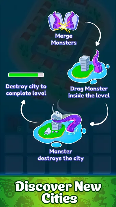 Captures d'écran de Monster City Merge