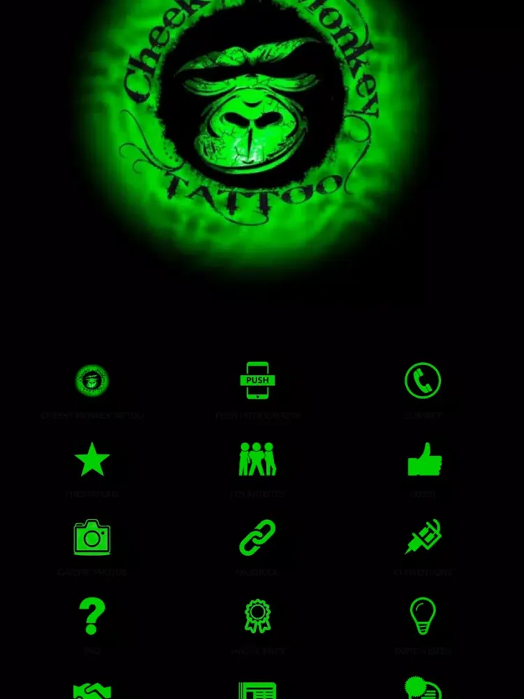 Capturas de pantalla de Cheeky Monkey Tattoo iPad 