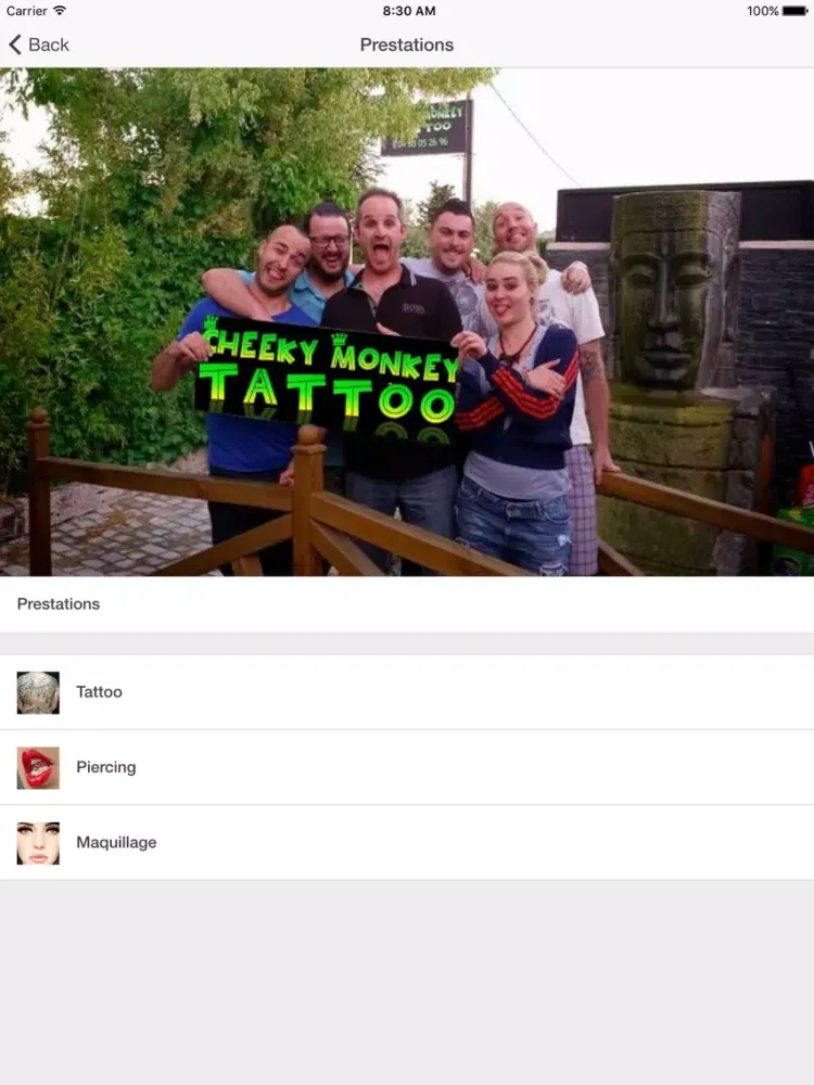 Capturas de pantalla de Cheeky Monkey Tattoo iPad 