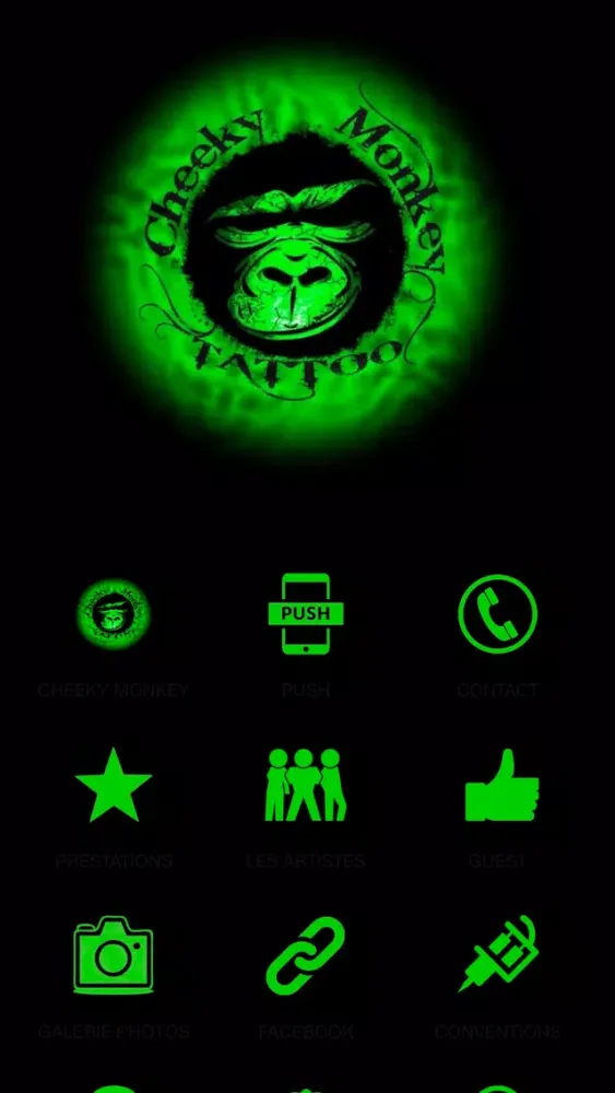 Capturas de pantalla de Cheeky Monkey Tattoo