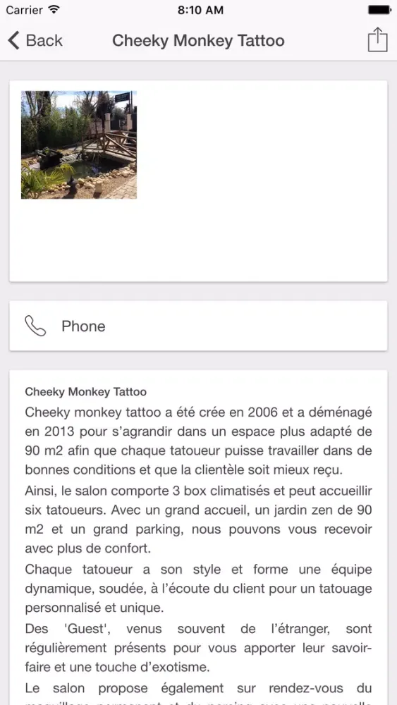 Capturas de pantalla de Cheeky Monkey Tattoo