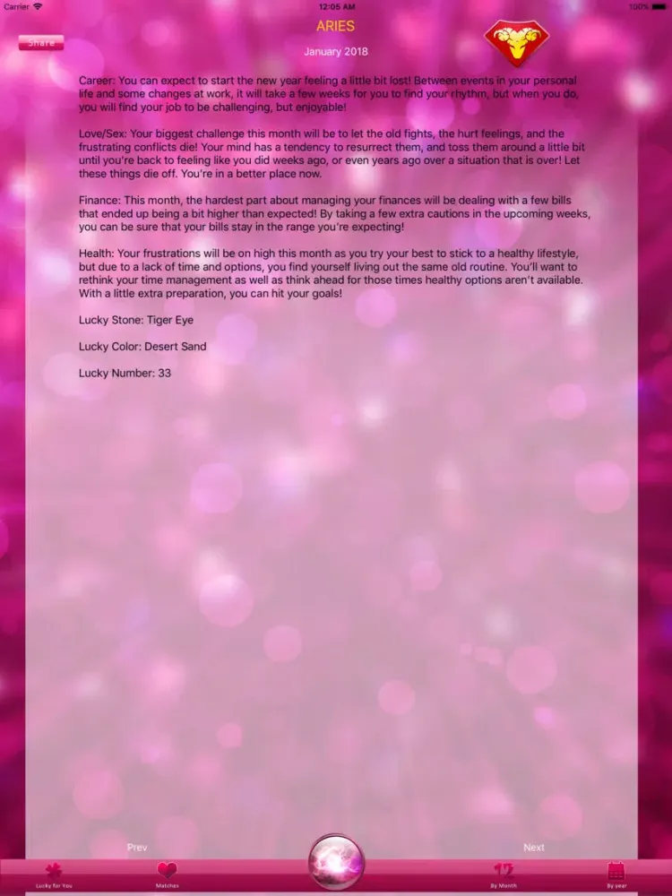 2018 Fortune Horoscope iPad  스크린샷