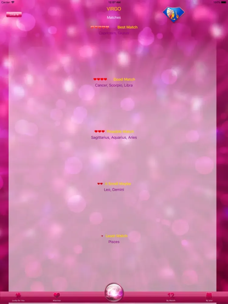 2018 Fortune Horoscope iPad  스크린샷