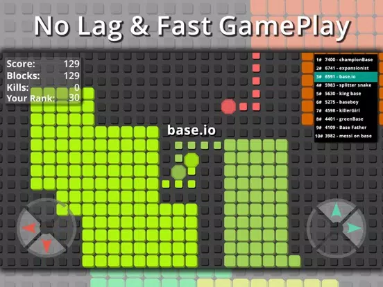 splix.io snake - base.io iPad  スクリーンショット