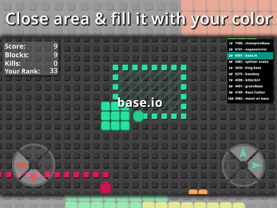 splix.io snake - base.io iPad  スクリーンショット