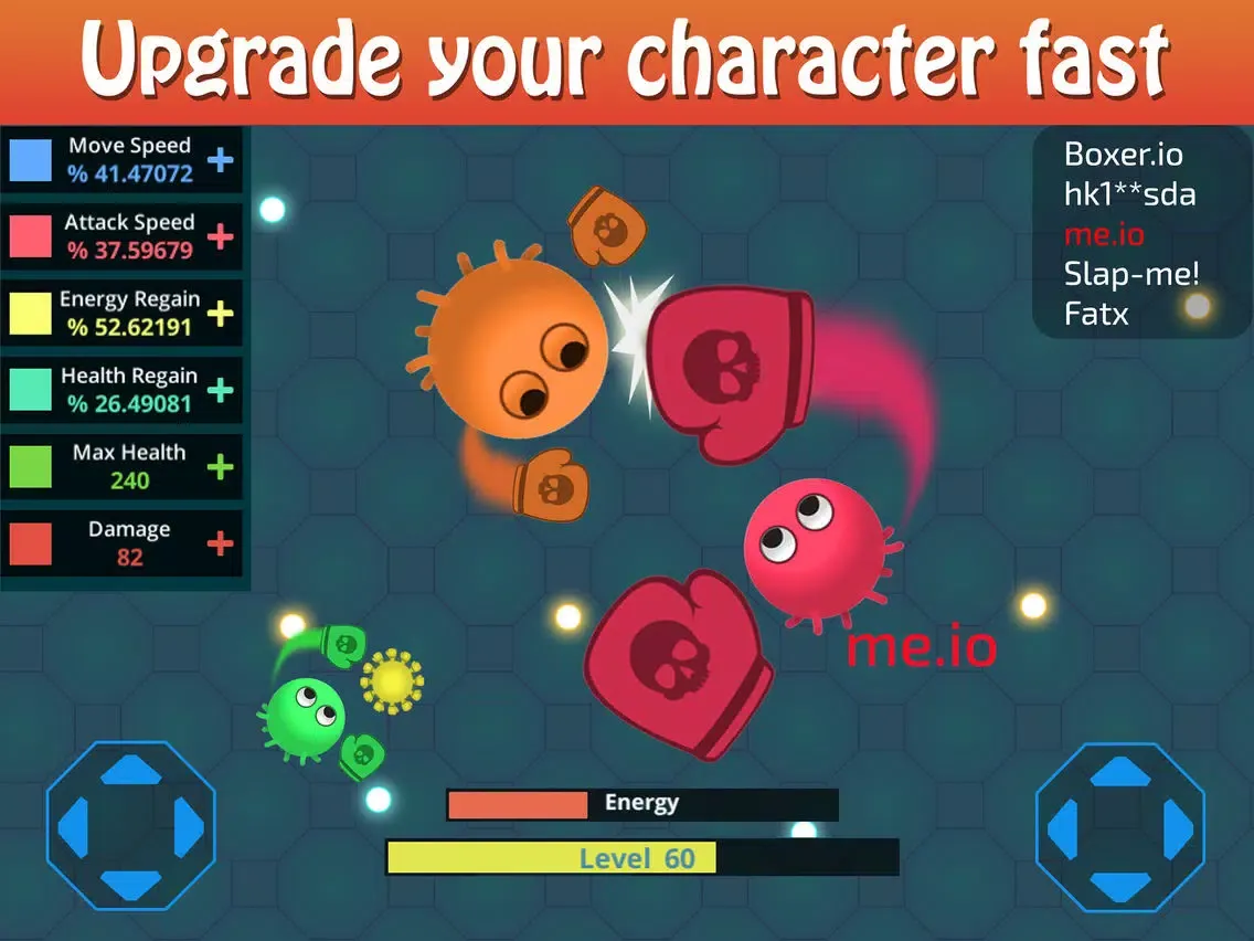 Tangkapan skrin boxer.io - punch io game iPad 