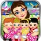 Cheerleader Mommy's Baby Doctor Salon - Makeup Spa Prom Games for Girls!