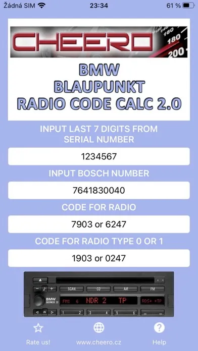 Capturas de pantalla de RADIO CODE for BMW BUSINESS